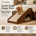 The Kettlelark™ Orthopedic Bedside Pet Ramp &amp; Lounge